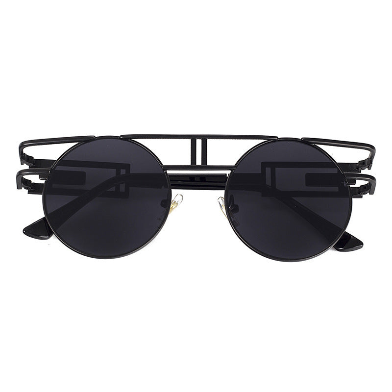 NewSteampunk Sunglasses Women Round Men Gothic Vintage