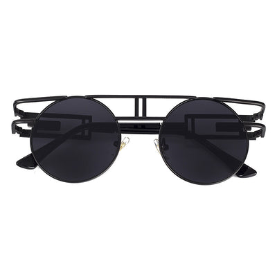 NewSteampunk Sunglasses Women Round Men Gothic Vintage