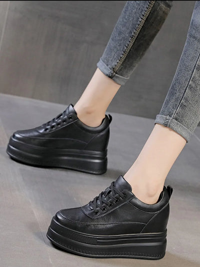 Sponge cake thick sole with increased height inside women's shoes casual women's shoes