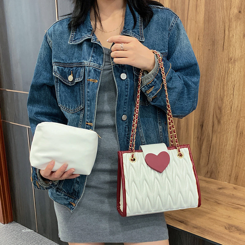 Small Bag Women''s  Foreign Fashion Niche Chain Bag Messenger Bag Popular Single Shoulder Bag