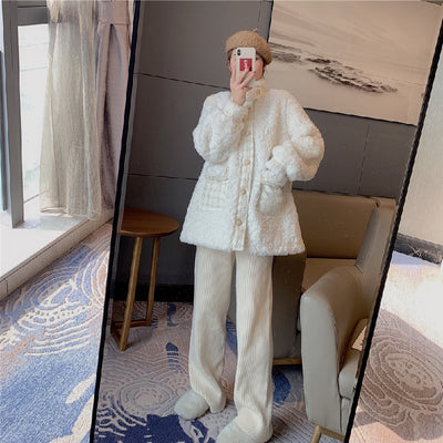 Women Fashion Loose Thick Lazy Jacket