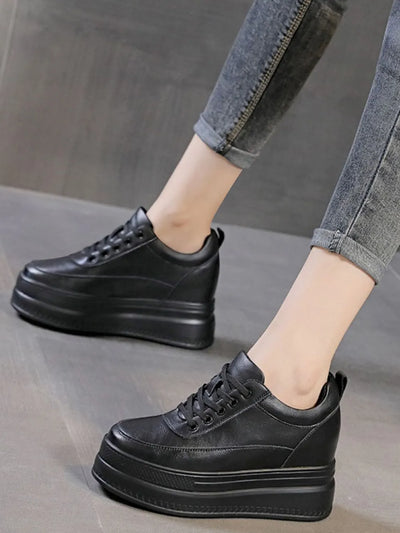 Sponge cake thick sole with increased height inside women's shoes casual women's shoes