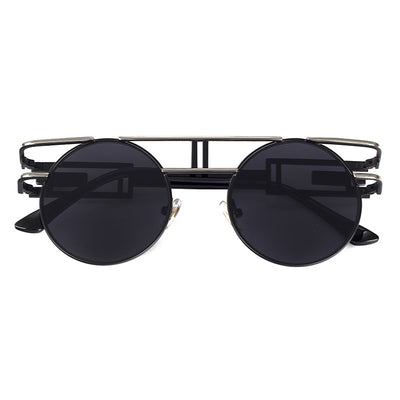NewSteampunk Sunglasses Women Round Men Gothic Vintage