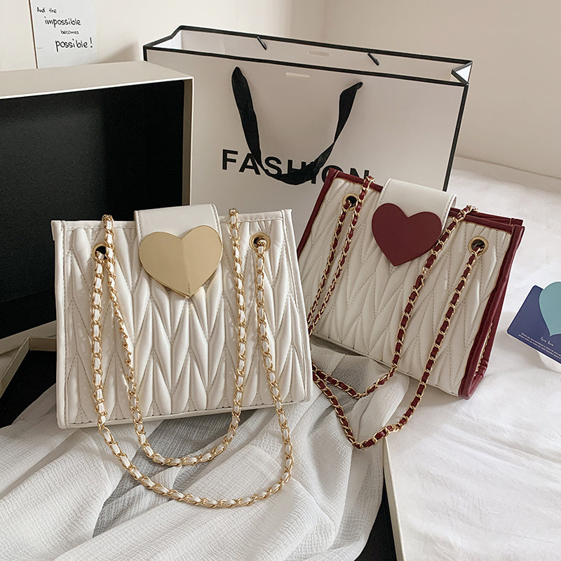 Small Bag Women''s  Foreign Fashion Niche Chain Bag Messenger Bag Popular Single Shoulder Bag