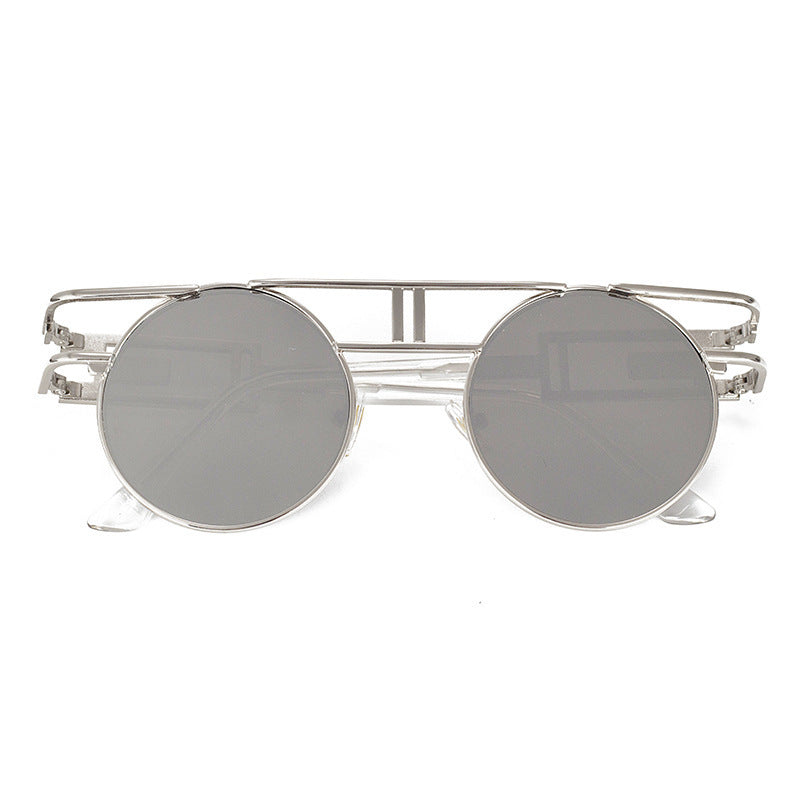 NewSteampunk Sunglasses Women Round Men Gothic Vintage
