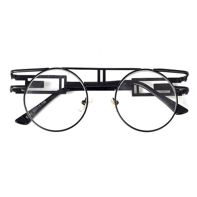 NewSteampunk Sunglasses Women Round Men Gothic Vintage