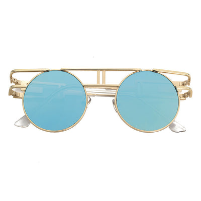 NewSteampunk Sunglasses Women Round Men Gothic Vintage