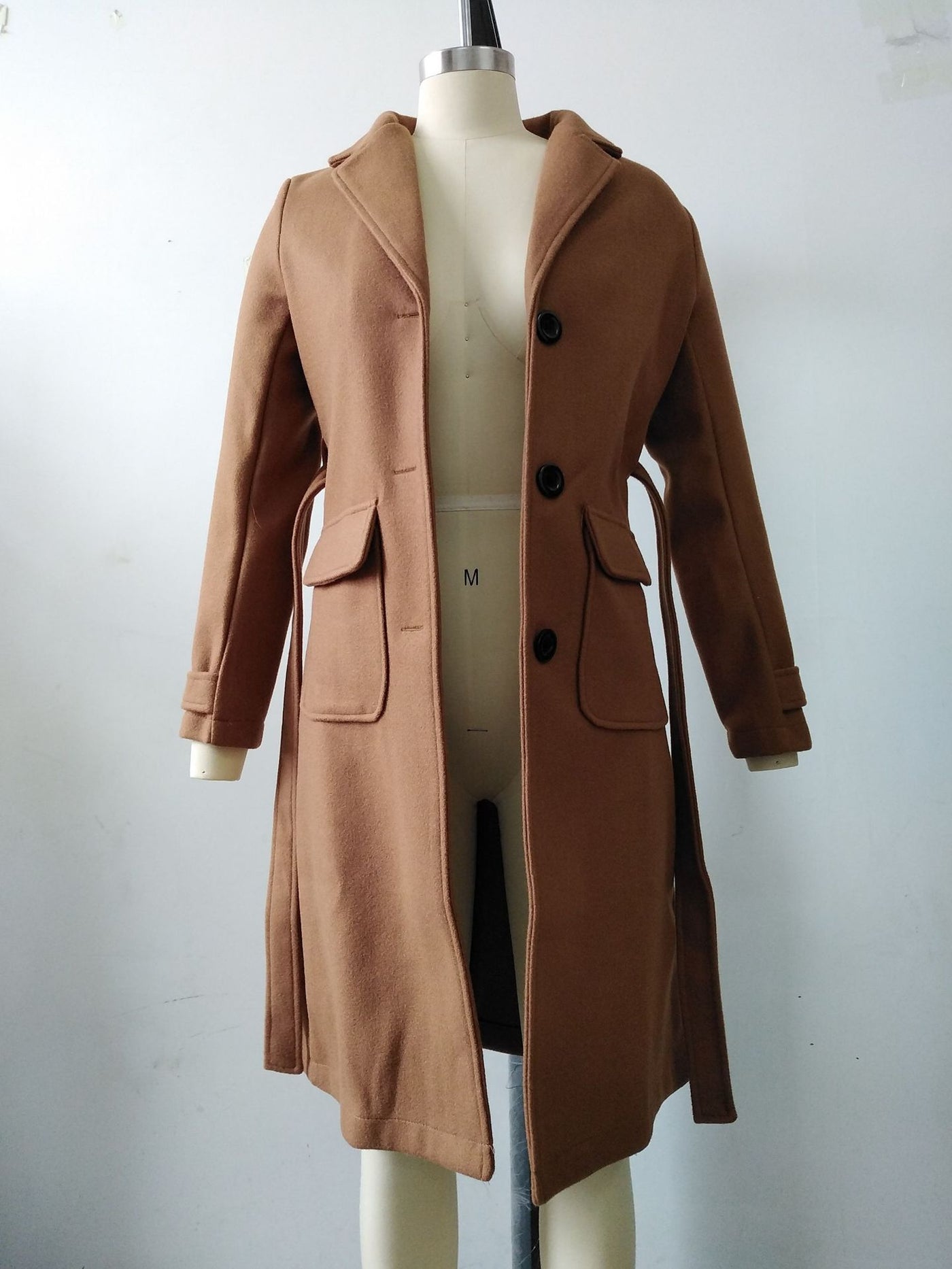 Women Fashion Trend Slim Woolen Jacket