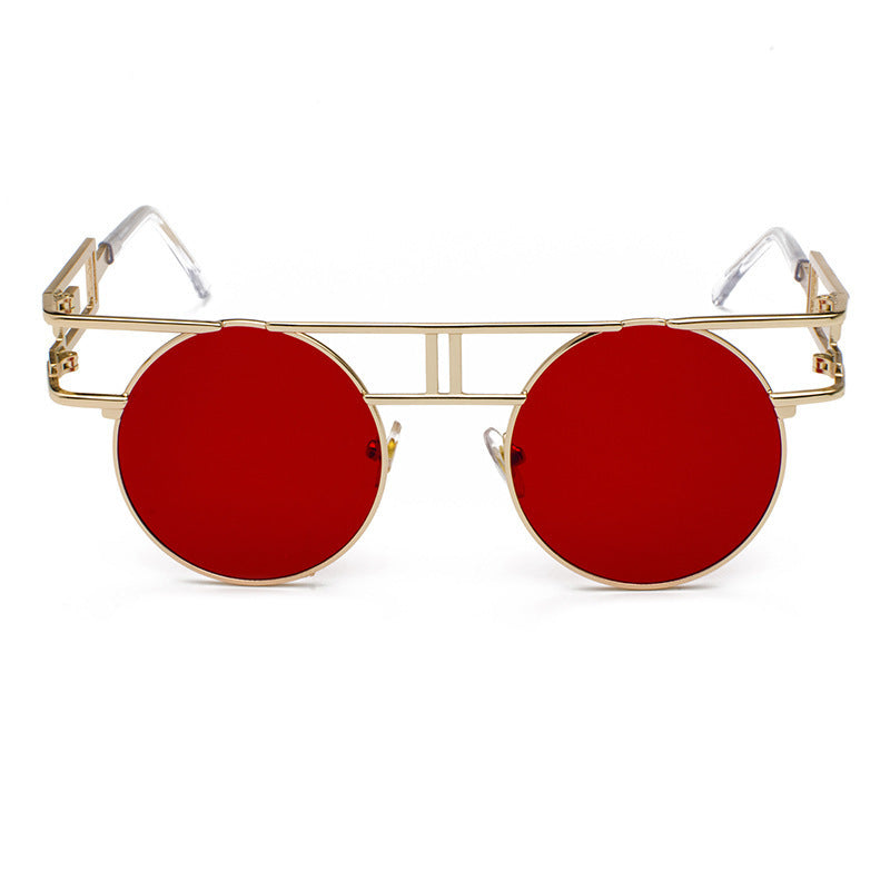 NewSteampunk Sunglasses Women Round Men Gothic Vintage