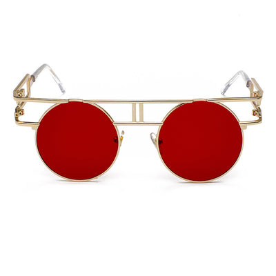 NewSteampunk Sunglasses Women Round Men Gothic Vintage