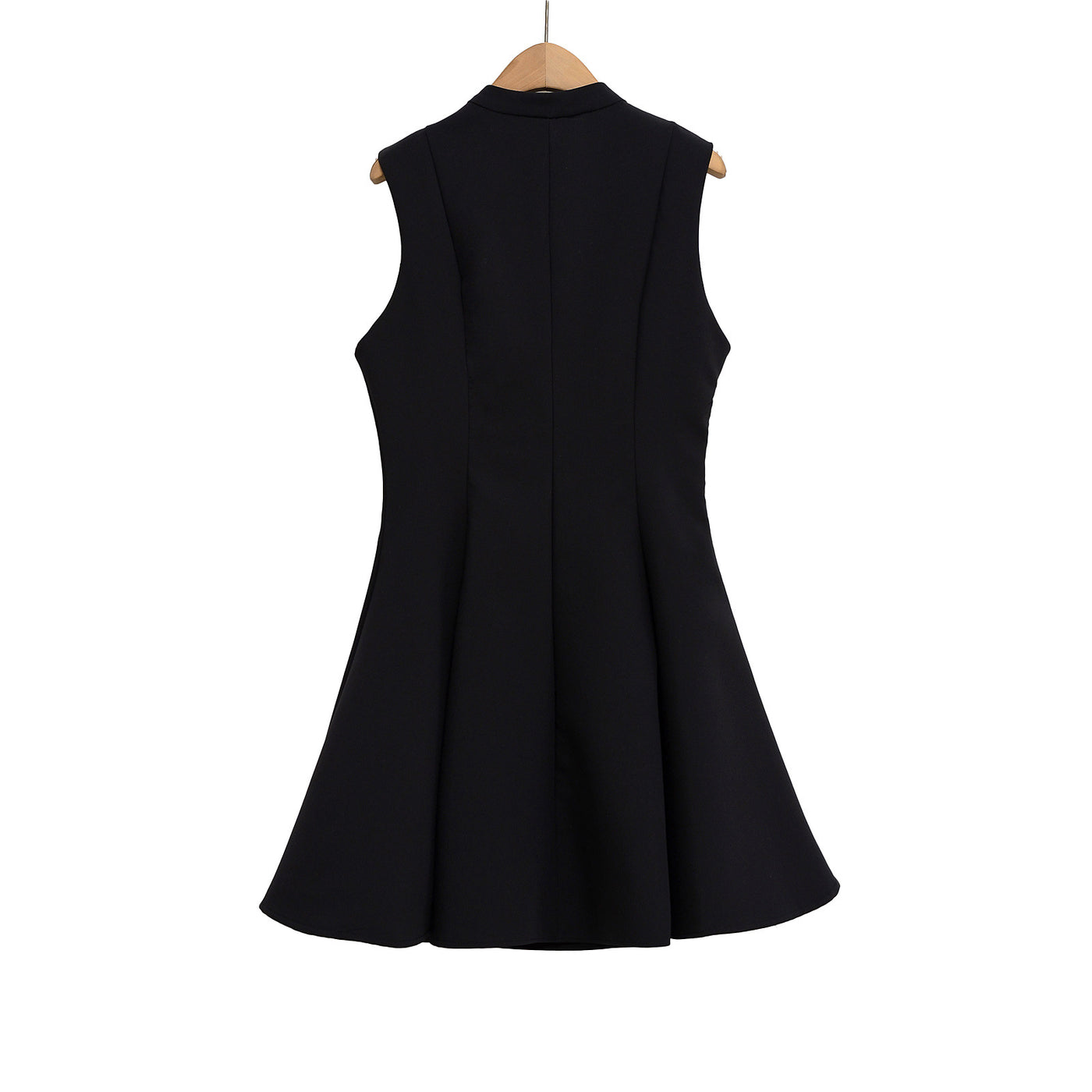 Fashionable casual round neck ribbon large swing dress for women