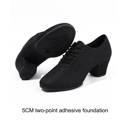 Latin dance shoes women's dance shoes soft soled dance shoes adult mid heeled teacher shoes square dance shoes summer shoes