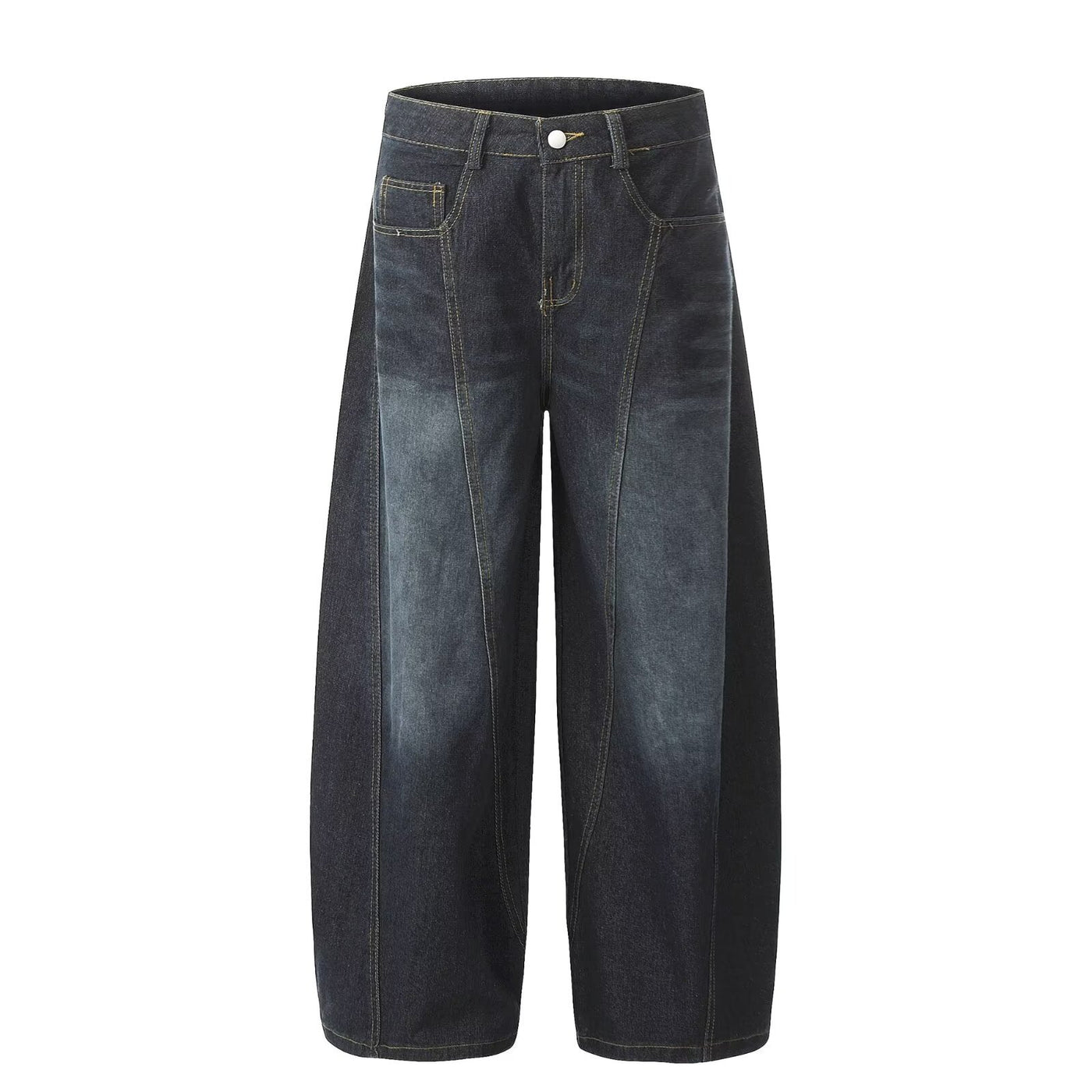 Pear Shapes High Waist Loose And Slimming Straight-leg Trousers