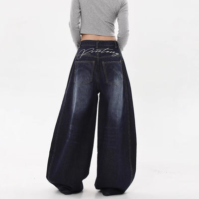 Pear Shapes High Waist Loose And Slimming Straight-leg Trousers
