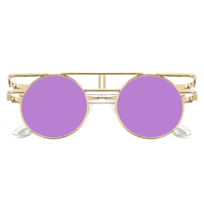 NewSteampunk Sunglasses Women Round Men Gothic Vintage