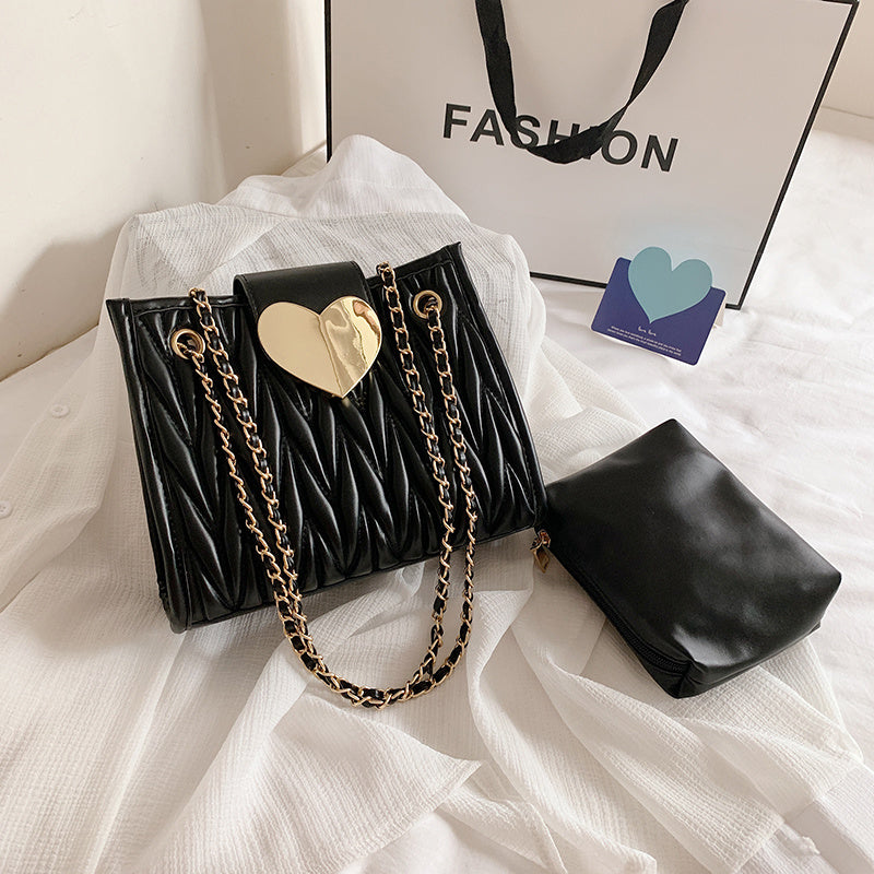 Small Bag Women''s  Foreign Fashion Niche Chain Bag Messenger Bag Popular Single Shoulder Bag