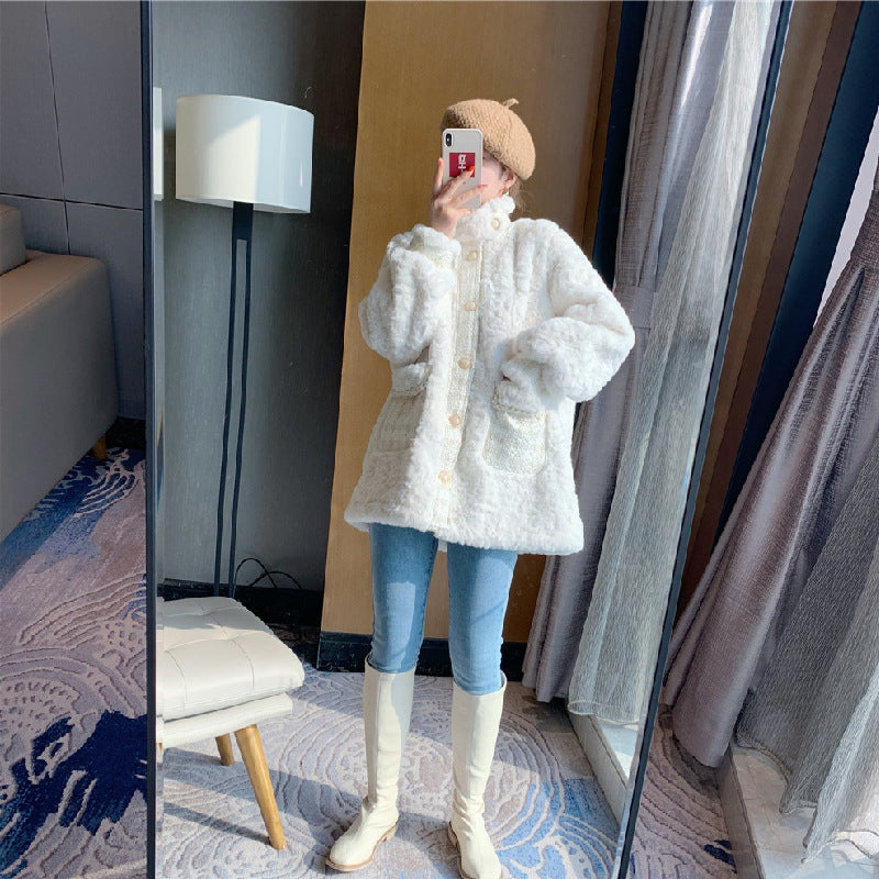 Women Fashion Loose Thick Lazy Jacket