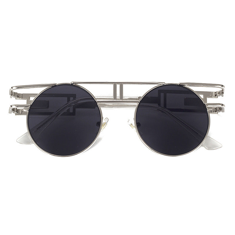 NewSteampunk Sunglasses Women Round Men Gothic Vintage