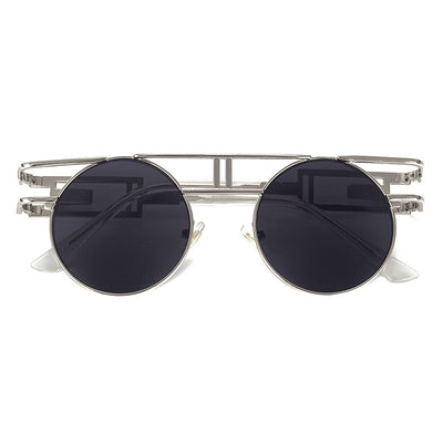 NewSteampunk Sunglasses Women Round Men Gothic Vintage
